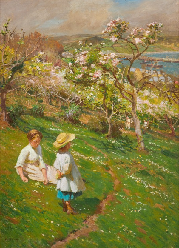 Harold Harvey , Springtime in the orchard