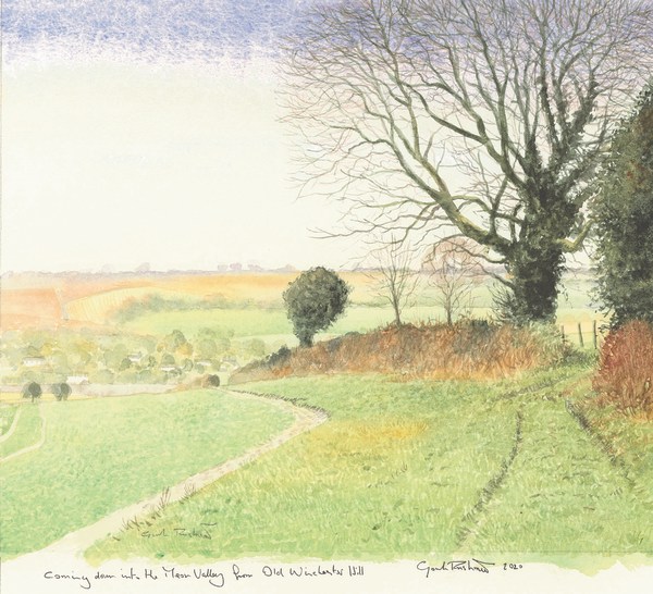 Gordon Rushmer, Coming down into the Meon Valley from Old Winchester Hill