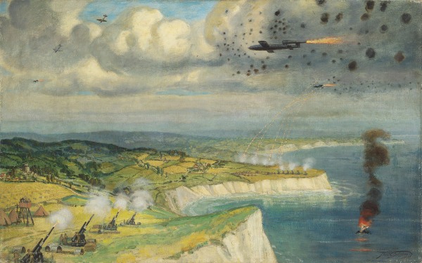 Frank Owen Salisbury , RI, ROI, Intercepting Doodlebugs over the south coast, 1944