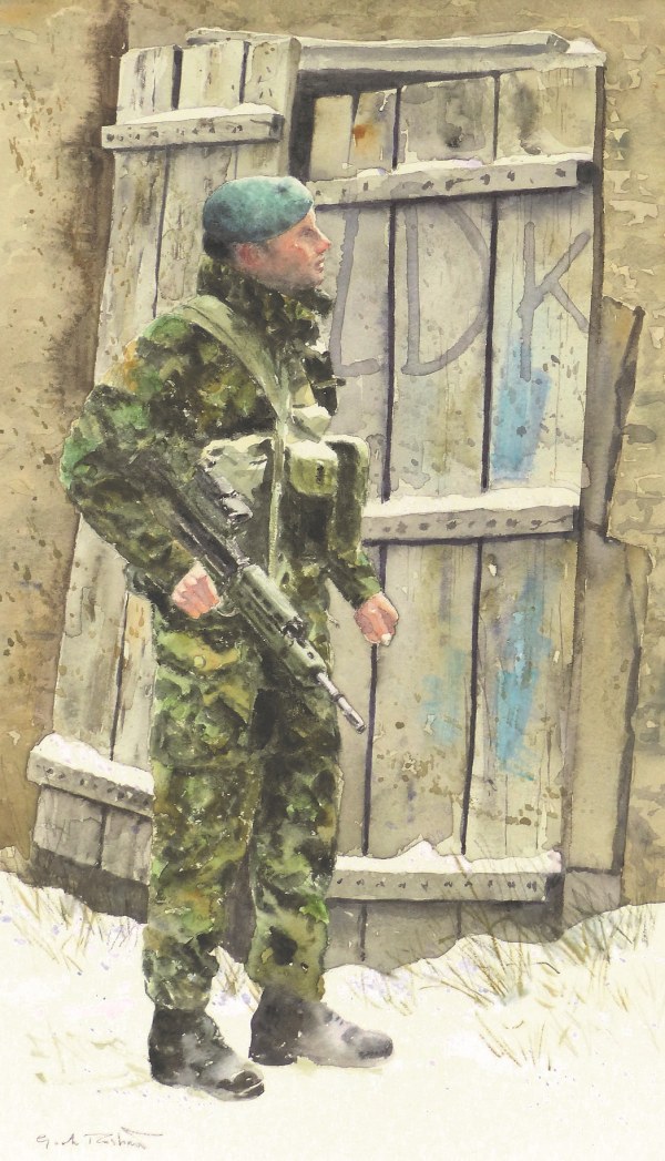 Gordon Rushmer, Ever vigilant, Royal Marine, 45 Commando, Pristina