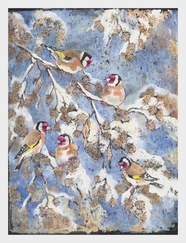 Emma Faull , Winter Goldfinches