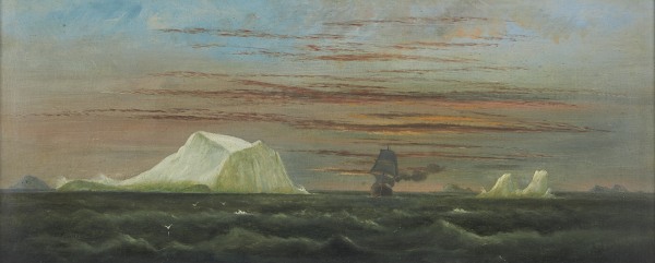 Arthur Wellington Fowles , The 'Indiana', US steamship, passing icebergs, 4am, 6th July 1875