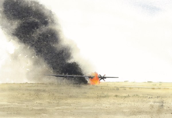 Gordon Rushmer, C-130 Hercules hitting IED, Bost, Helmand
