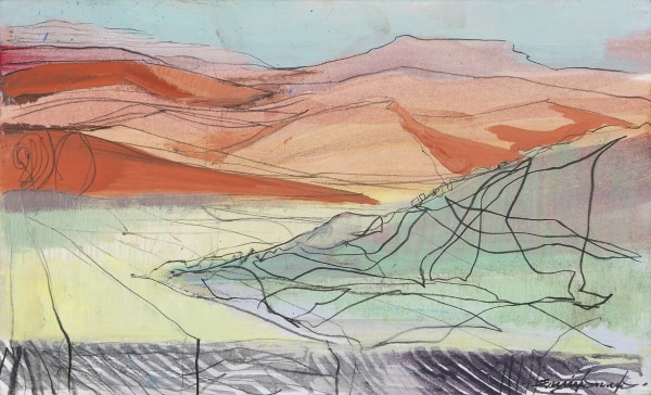 Emily Lamb , Sossusvlei into dusk sketch