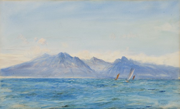 William Lionel Wyllie , RA, The coast of Arran