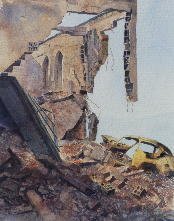 Gordon Rushmer, Mortar damage, Ahmici, Bosnia