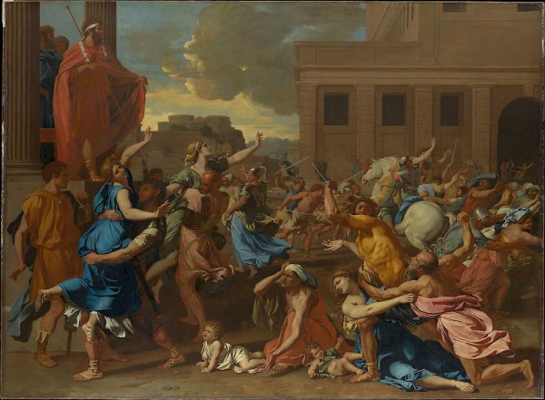 Nicolas Poussin The Abduction of the Sabine Women, 1633–34 Oil on canvas 155 × 210 cm The Metropolitan Museum of Art, New York