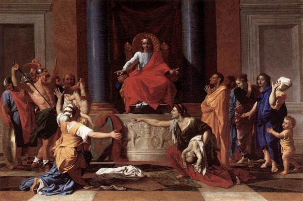 Nicolas Poussin The Judgement of Solomon, 1649 Oil on canvas 101 × 150cm Musee du Louvre, Paris