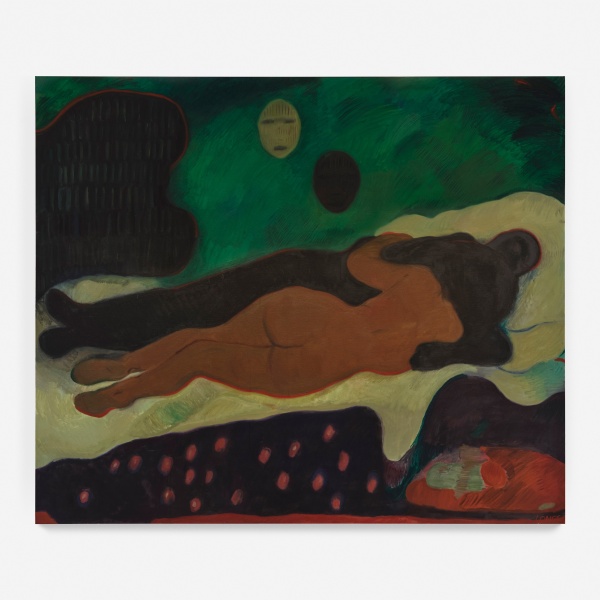 Sahara Longe Bad Dreams (after Ferdinand Hodler)2024 Oil on linen 74 ¾ x 88 ⅝ in. (190 x 225 cm)