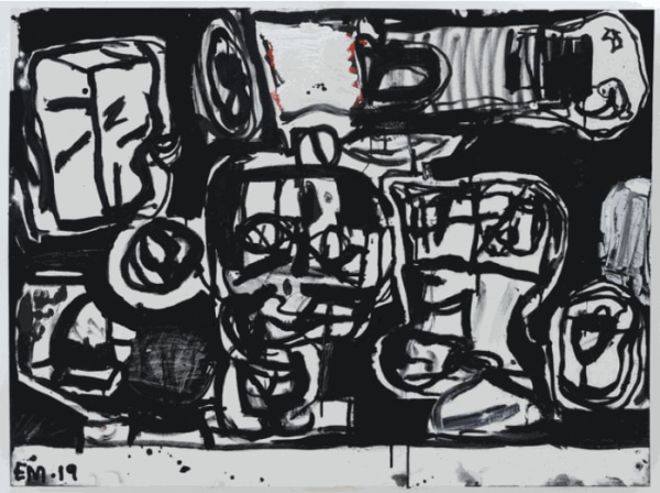 Eddie Martinez at Free Arts NYC Annual Auction, Free Arts NYC, New York
