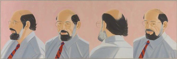 Alex Katz’s 1985 portrait of poet Allen Ginsburg © Alex Katz/VAGA at ARS, NY, and DACS, London, 2024. Courtesy: Colby College Museum of Art