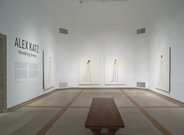 Installation view, "Alex Katz: Wedding Dress", Portland Museum of Art, 2024. Photo: Hrag Vartanian