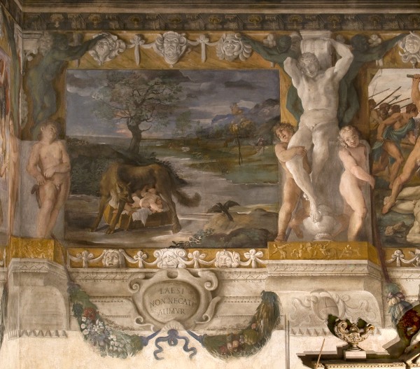 Romolo e Remo allattati dalla lupa