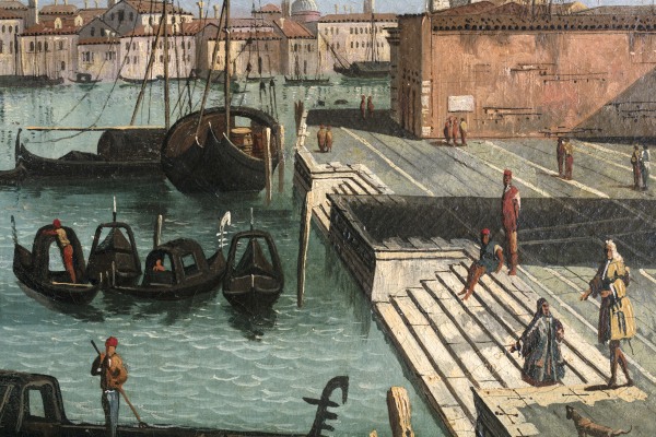 Gemälde mit der Darstellung der Lagune von Venedig