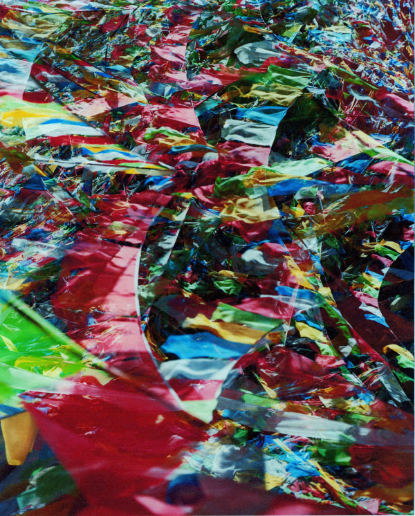 Fotografie mit bunten Fähnchen