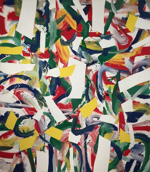 Joseph Glasco, Untitled No.9, 1989 acrylic and collage on canvas, 96 x 84 in / 243.8 x 213.4 cm © 2015 Joseph M. Glasco Estate Stock number B21143