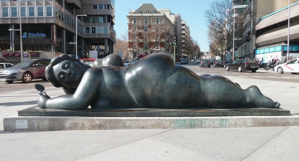 Fernando Botero, Woman with a Mirror, Plaza de Colón, Madrid, Spain., 1987