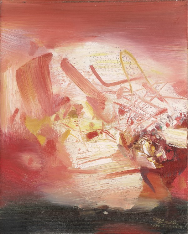 Chu Teh-Chun, Fond Rouge, 1984