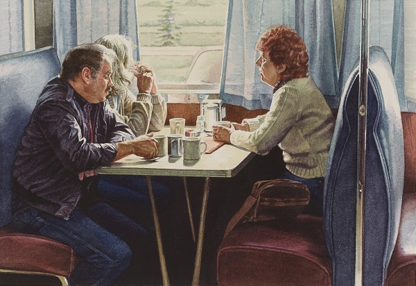 Ralph Goings, Booth Group, 1983