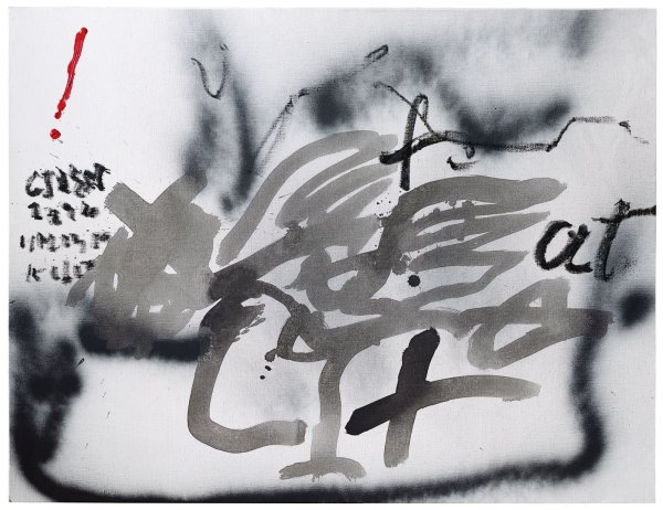 Antoni Tàpies, Signe d'amiració vermell (Red exclamation mark), 2009