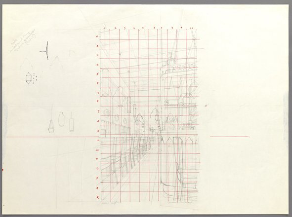 Patrick Caulfield, Study for 'Tandoori Restaurant', c.1971