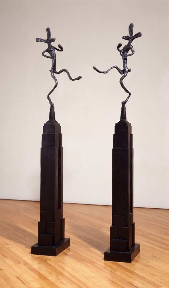 Barry Flanagan, Empire State with Bowler, Mirrored, 1997
