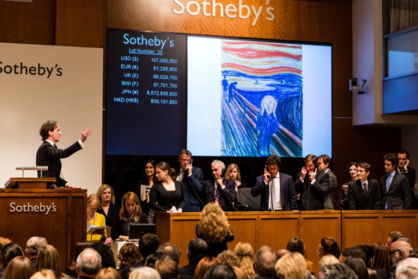 An Auction at Sotheby's, Photo Courtesy of Art Market Talks