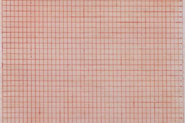 Detail of Untitled Agnes Martin Painting