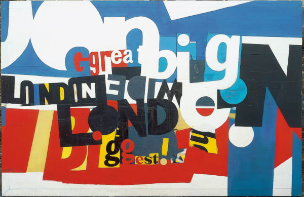 <span class="artist"><strong>Robyn Denny</strong></span>, <span class="title"><em>The Austin Reed Mural</em>, 1959</span>