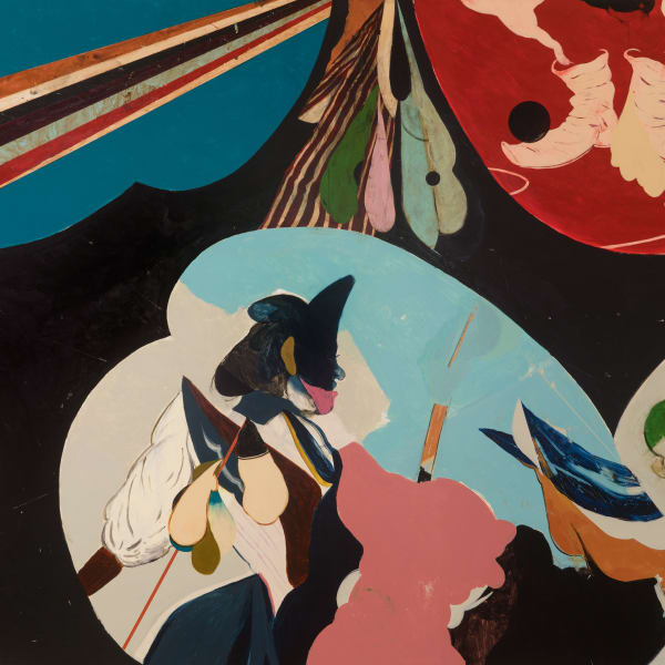 Kenichi Hoshine, Wurlitzer, 2019, Acrylic on wood, 48 x 60 inches