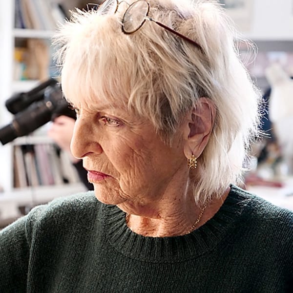 Ms. Flack was filmed in her studio for the documentary “Queen of Hearts” Deborah Shaffer