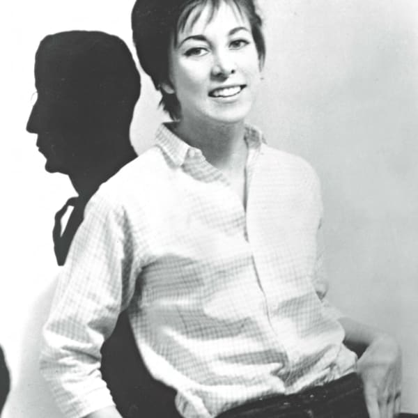 Idelle Weber at her Brooklyn Heights studio, 1958. Courtesy of Hollis Taggart and the Estate of Idelle Weber. © Idelle Weber.