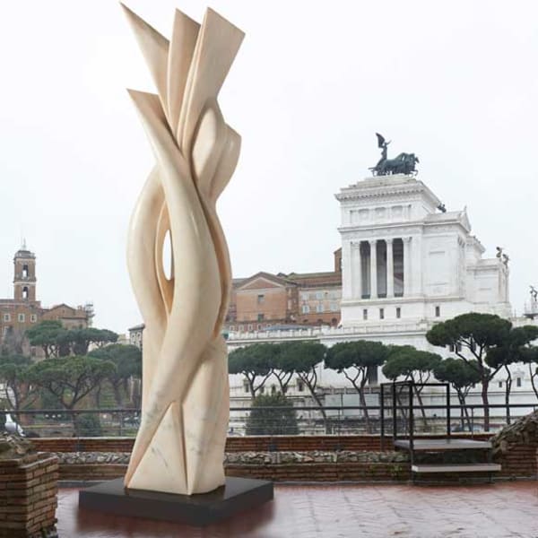 Pablo Atchugarry at the Museo Dei Fori Imperiali in Rome, Italy, 'Pablo Atchugarry: Eternal City, Eternal Marble'