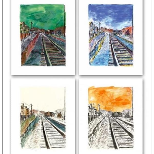 Bob Dylan, Train Tracks (set of 4), 2008