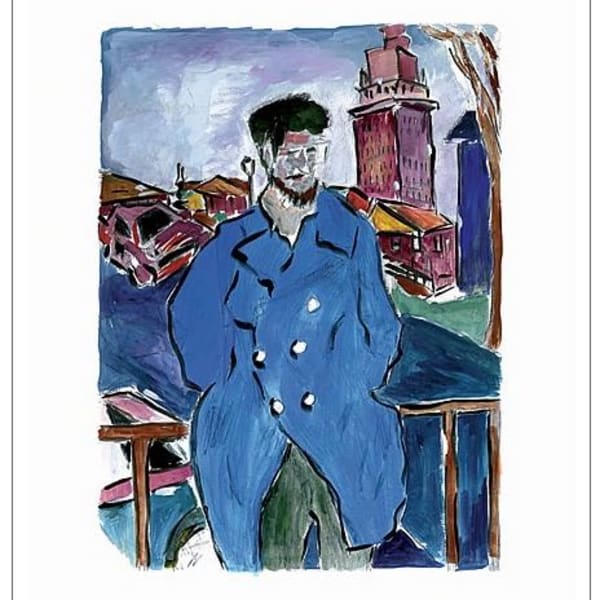 Bob Dylan, Man On A Bridge (blue), 2008