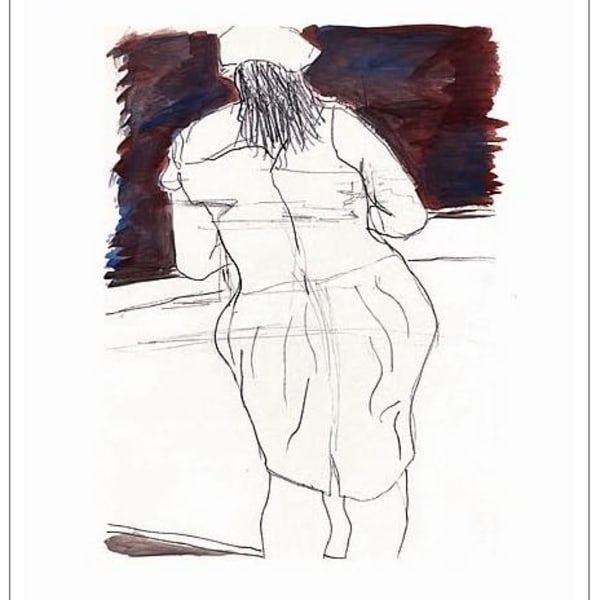 Bob Dylan, Woman In Red Lion Pub (white), 2008