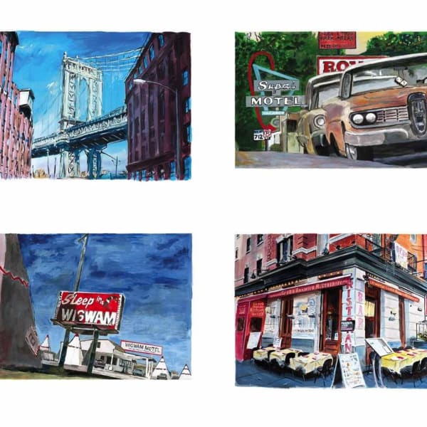Bob Dylan, The Beaten Path, Medium Set Of 4, 2016