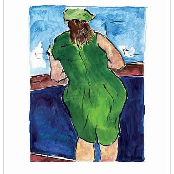 Bob Dylan, Woman In Red Lion Pub (green), 2008