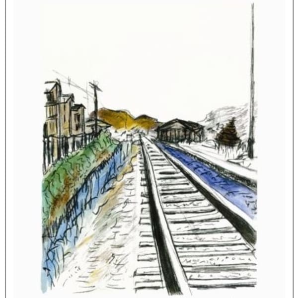 Bob Dylan, Train Tracks (white - medium format), 2012
