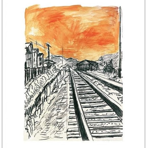 Bob Dylan, Train Tracks (orange), 2008