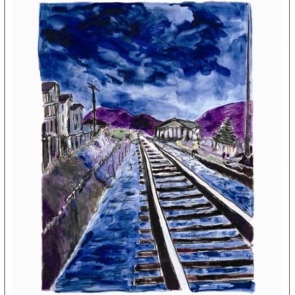 Bob Dylan, Train Tracks (blue - medium format), 2012