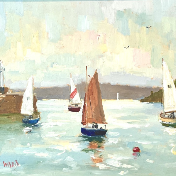 Eric Ward (b.1945) - Sailing at St. Ives