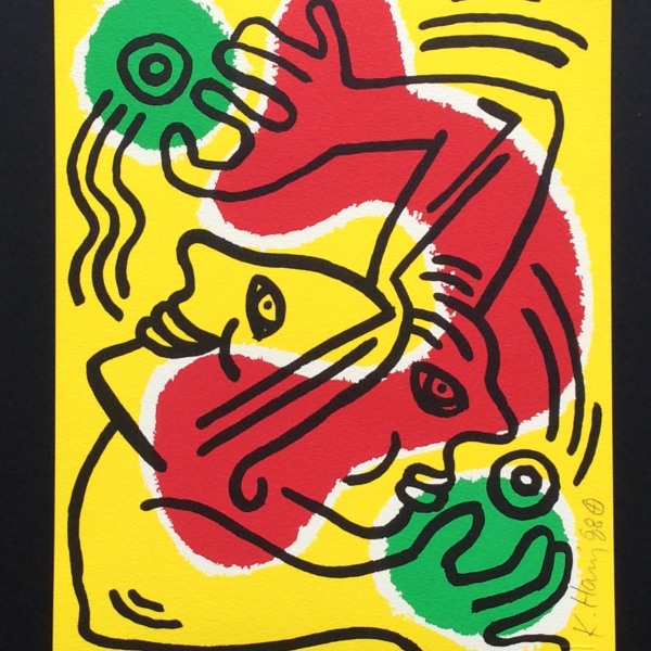 Keith Haring, International Volunteer Day , 1988