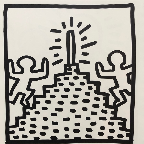 Keith Haring, Plate 6, Tony Shafrazi Gallery exhibition catalogue, 1982