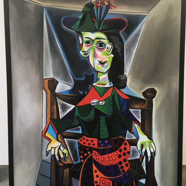 Damien Hirst, Dora Maar au Chat (painted by a studio artist)