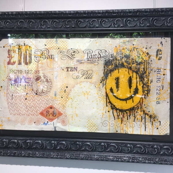 RYCA (Ryan Callanan), Ten Pill Note (Unique) *SOLD*, 2024