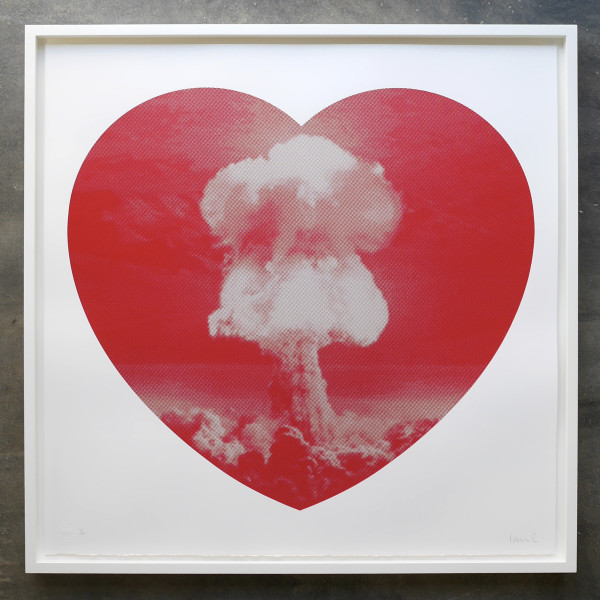 Iain Cadby, Love Bomb (Red and Silver), 2019