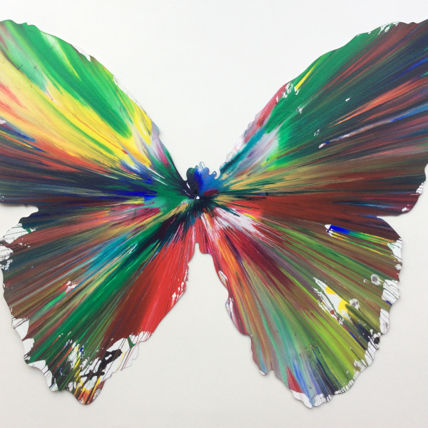 Damien Hirst, Butterfly Spin painting *SOLD*, 2009