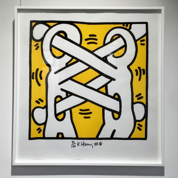 Keith Haring, Art Attack on AIDS *SOLD*, 1988