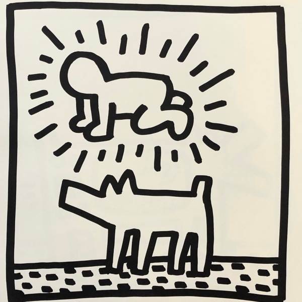 Keith Haring, Plate 1, Tony Shafrazi Gallery exhibition catalogue, 1982